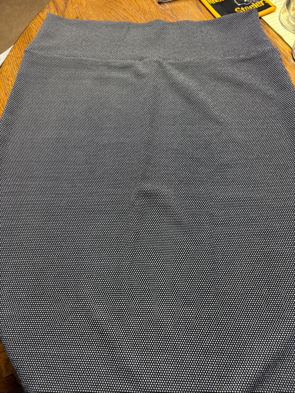LuLaRoe Black and White Polka Dot Midi Skirt